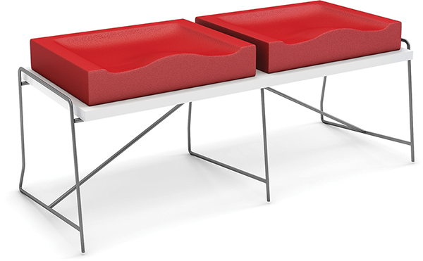 OBK 7815 GREY İKİLİ BEKLEME KOLTUĞU